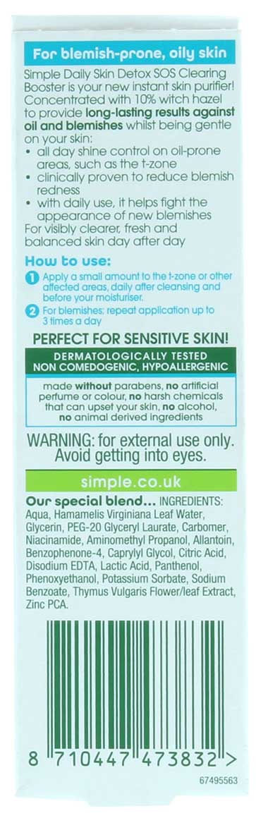 Daily Skin Detox SOS Clearing Booster