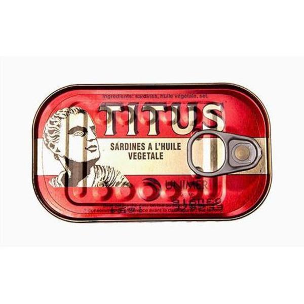 Titus Sardines in Sunflower Oil 125g Box of 3