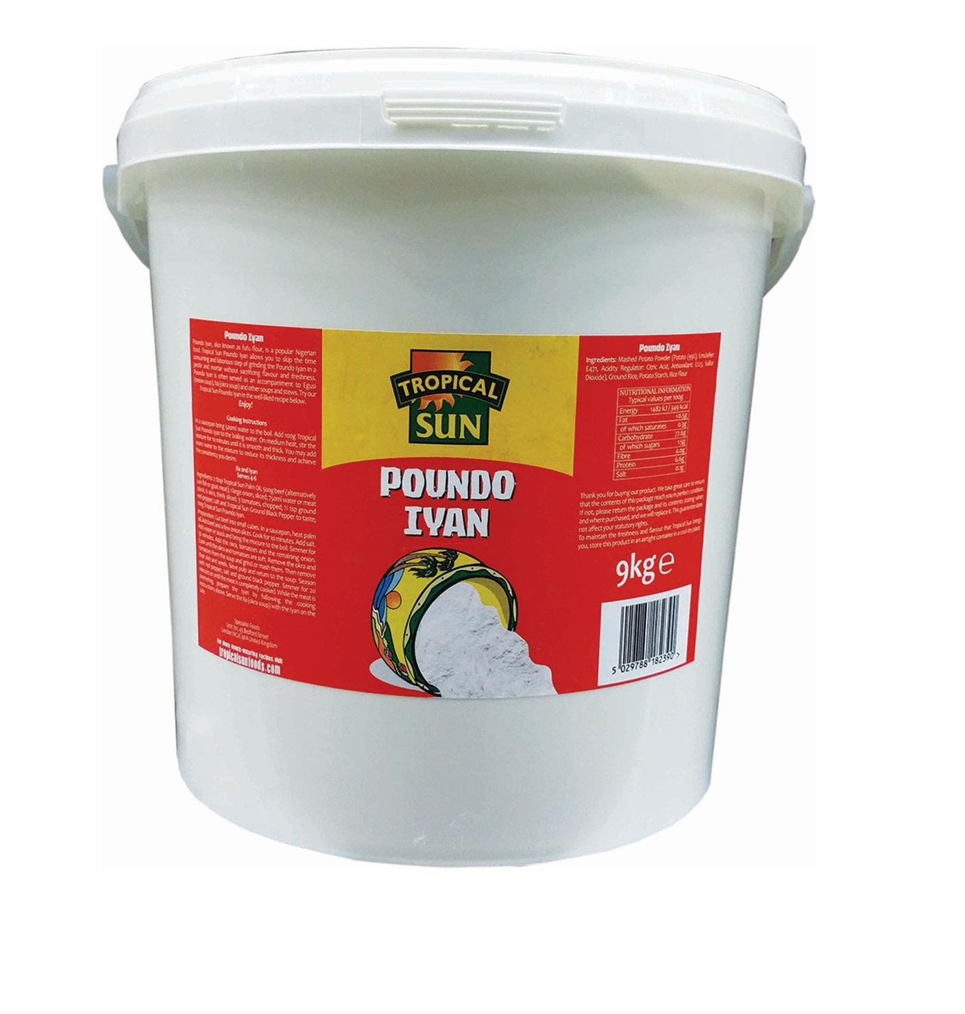 MASTropical Sun Poundo Iyan Tub 4.5kg-Fd