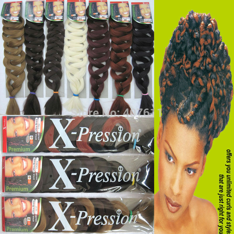 X-pression Ultra Braid 120g Synthetic Hair Braiding Extensions
