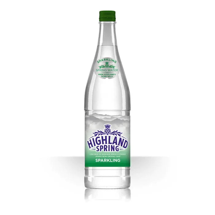 MASHighland Spring Sparkling Water (Glass Bottles) 12 x 750ml-Food
