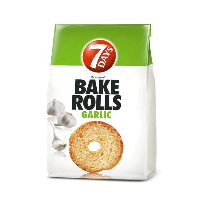 MAS7Days Bake Rolls Garlic 80g-Food
