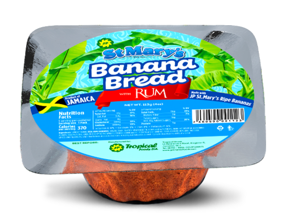 MASSt Marys Banana Bread With Rum 133g Box of 6-Fd
