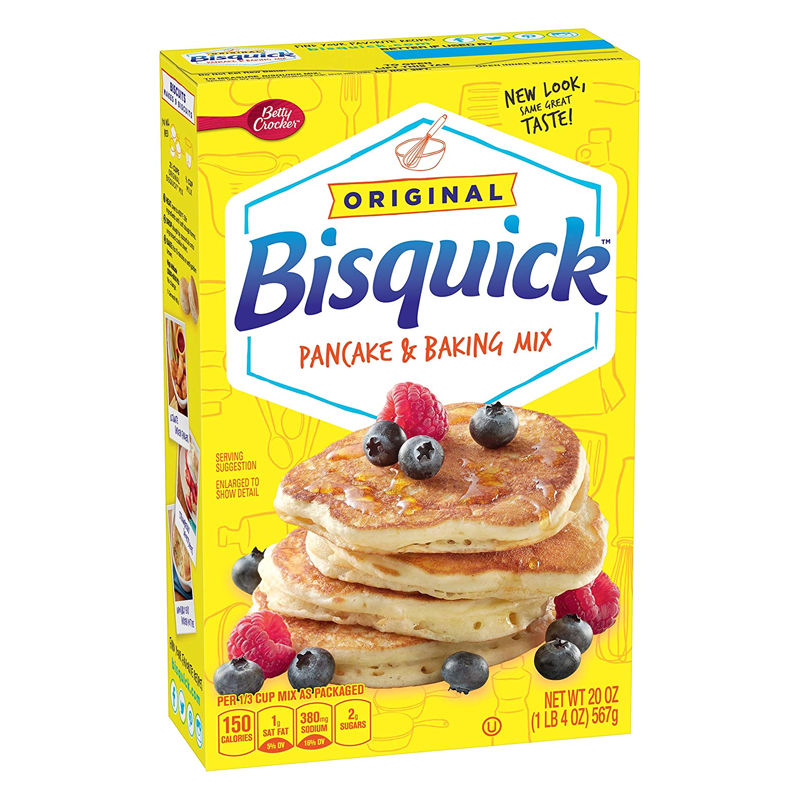 MASBetty Crocker USA Bisquick Pancake Mix 567g Box of 12-Fd