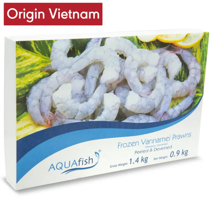MASAquafish Raw Vannamei Prawns P&D 6 x 1.4kg-Food
