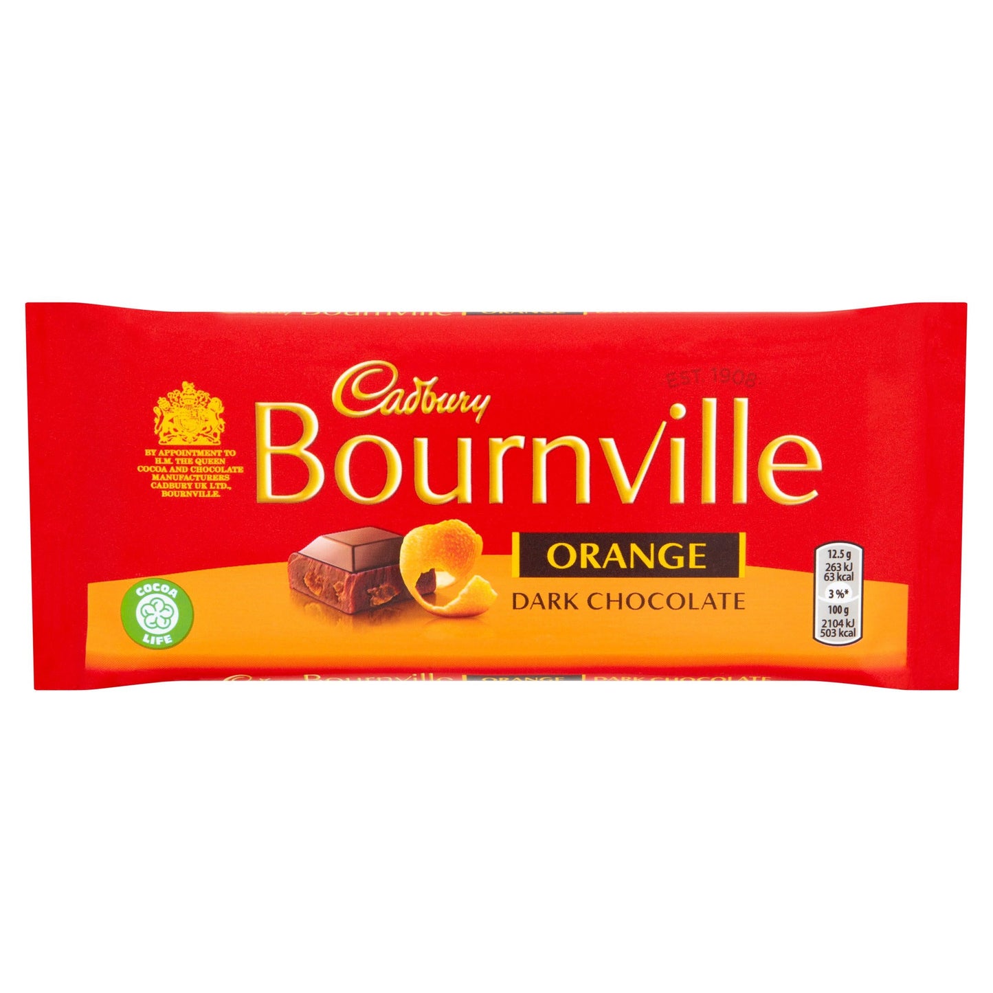 MASCad Bournville Orange Dark Chocolate Bar 100g-Food