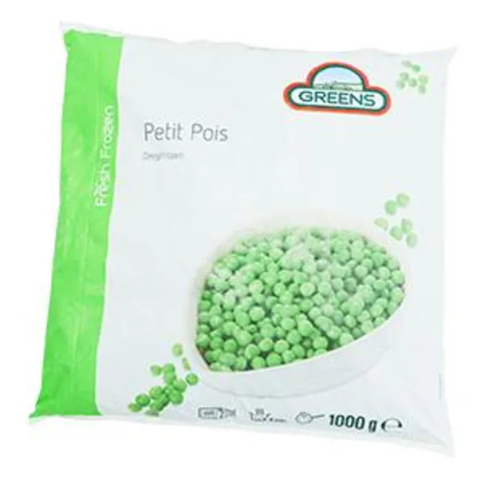 MASGreens Frozen Petit Pois Peas (Bags)-1x1kg-Food