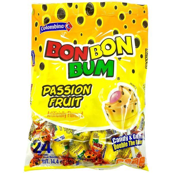 MASBon Bon Bum Passionberry Lollypops 24 Count Box of 15-Fd