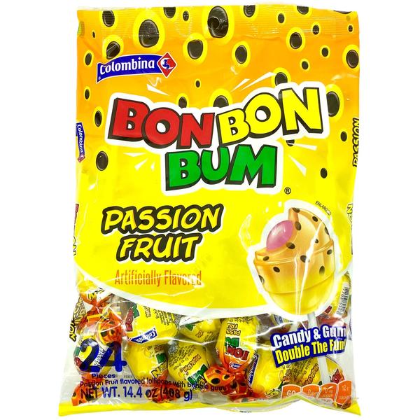 MASBon Bon Bum Passionberry Lollypops 24 Count-Fd