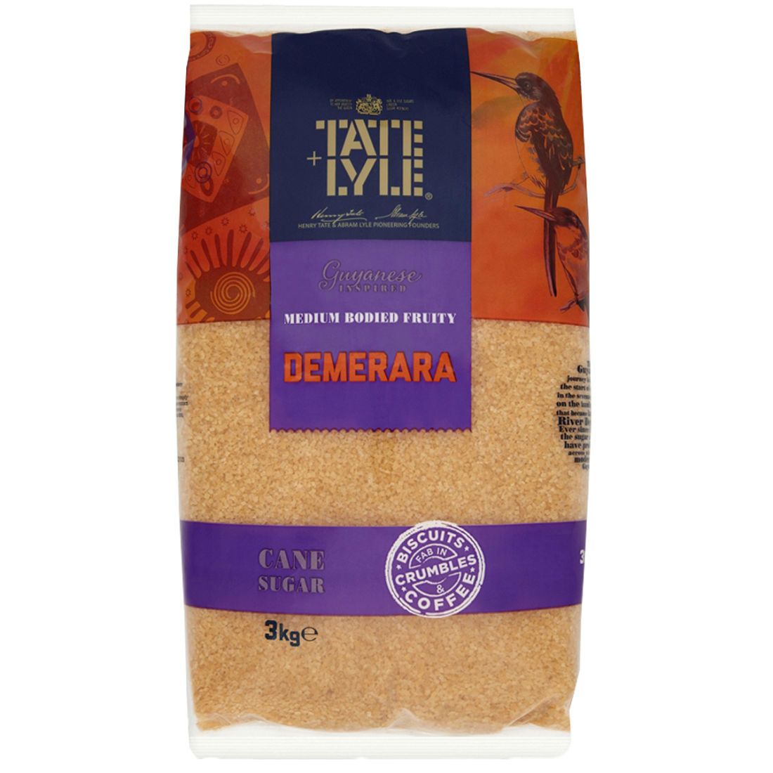 Tate and Lyle Demerara Sugar 3kg Box of 4