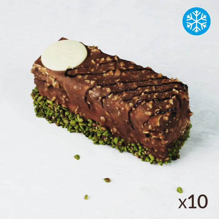 MASLetscake Hazelnut & Pistachio Chocolate Slices 10pc x 185g-Food