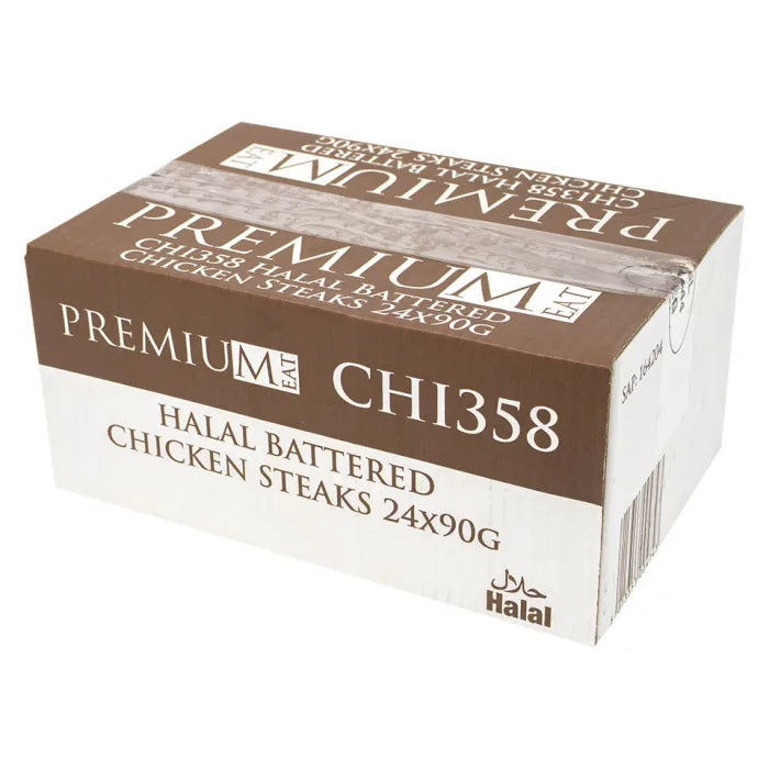 MASPremiumeat Halal Battered Chicken Steak-24x90g-Food