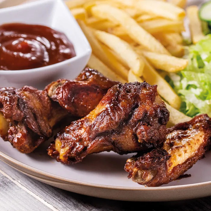 MASGolden Valley Halal BBQ Chicken Wings (Single)-1x1kg-Food