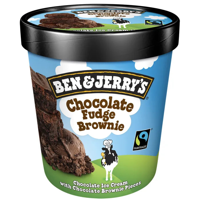 MASBen & Jerry's Chocolate Fudge Brownie 8pc x 465ml-Food