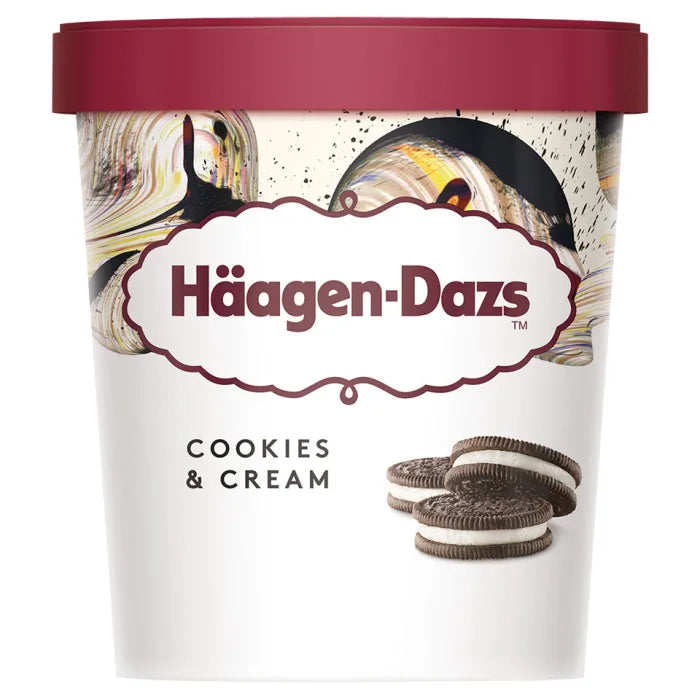 MASHaagen Dazs Cookies & Cream Ice Cream 8pc x 460ml-Food