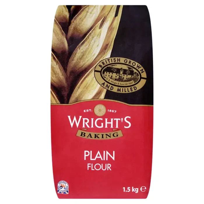 Wright`s Plain Flour 5 x1.5kg-Food