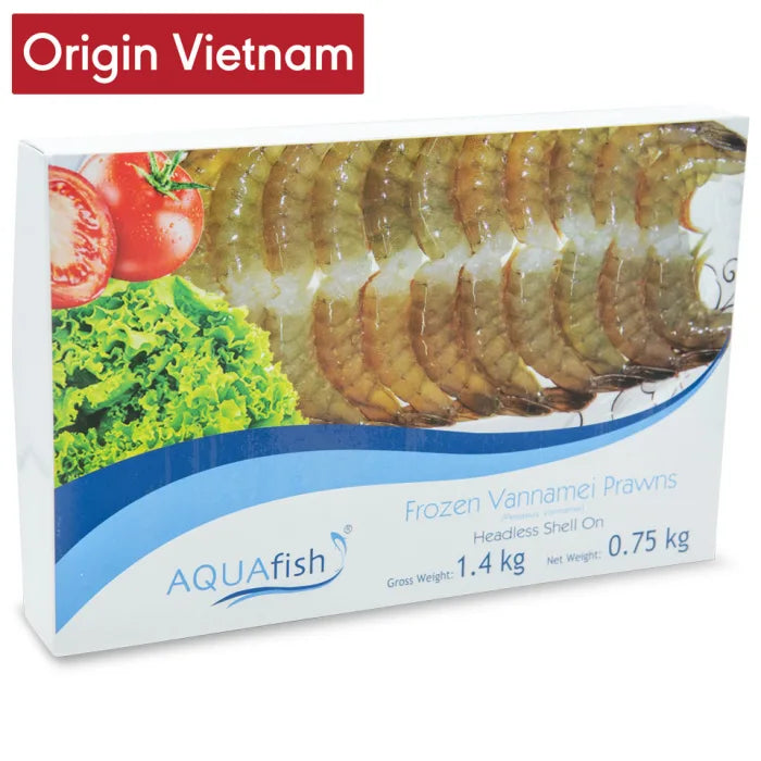 MASAquafish Raw Vannamei Prawns Headless Shell On 6 x 1.4kg-Food