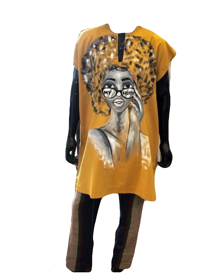 African Art Wear Outfit Multicolor Print Short Sleeve summer casual top design loose fashion T-shirt For Women