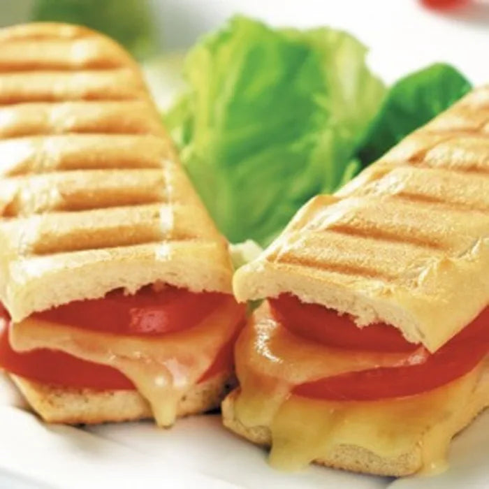MASLetsdough Fully Baked Side Sliced Grill Marked Panini (27cm)- 45 x 125g-Food