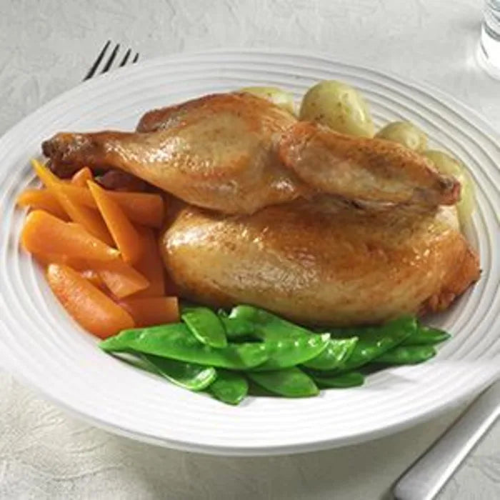 MASGeorge Morris Halal Cooked Chicken Halves (Pink Label) -(14/18oz)-4x5-Food