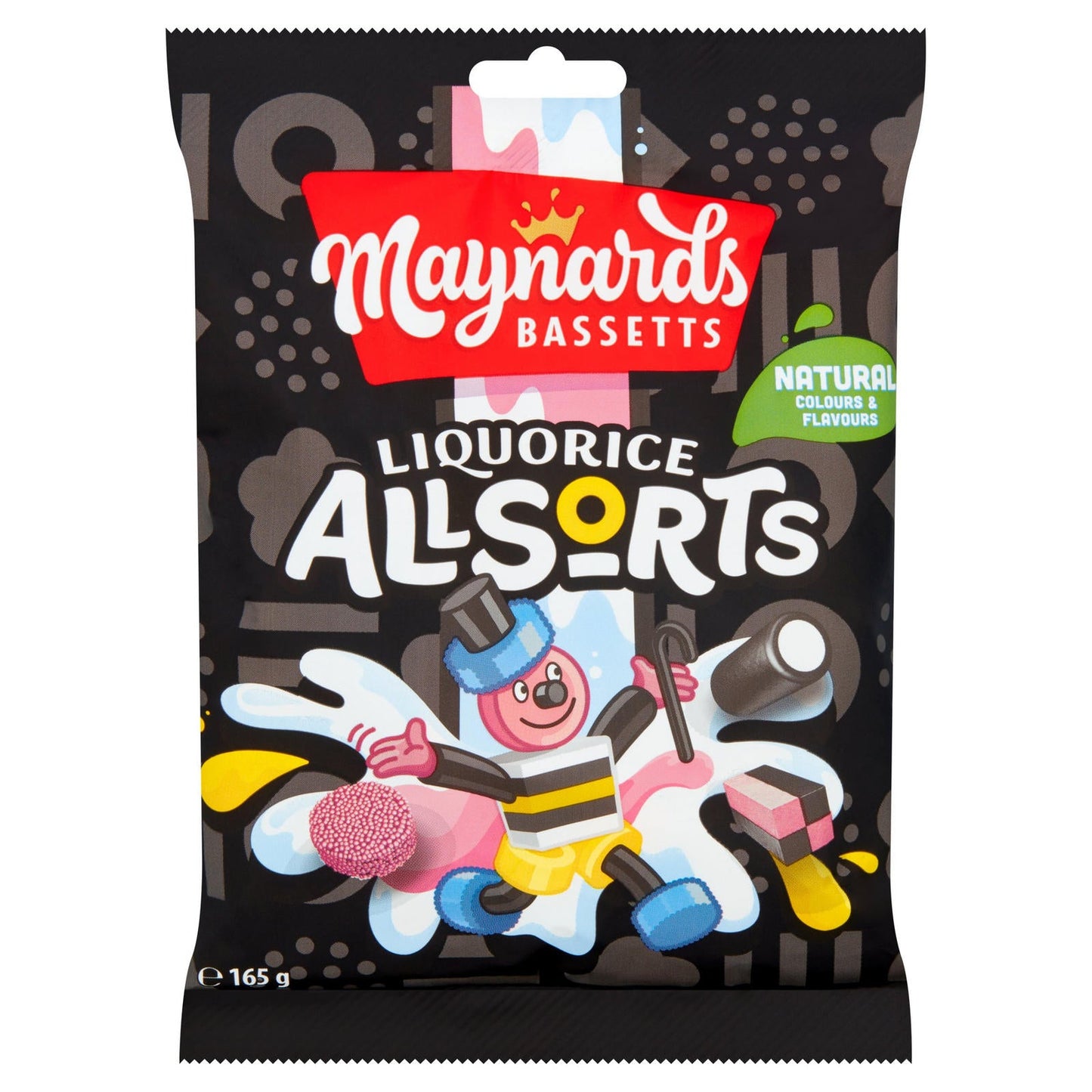 MASMaynards Bassetts Liquorice Allsorts Sweets Bag 165g-Food