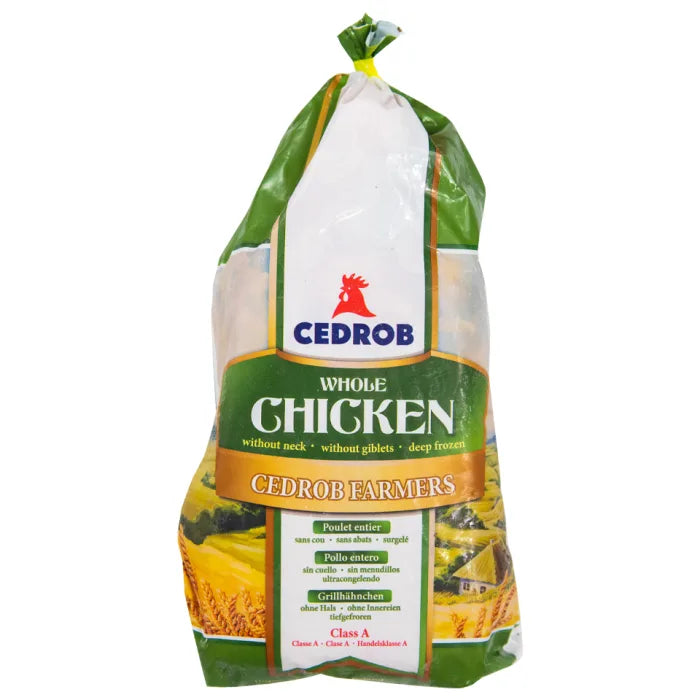 IQF Halal Raw Whole Griller Chickens -10x1.2kg