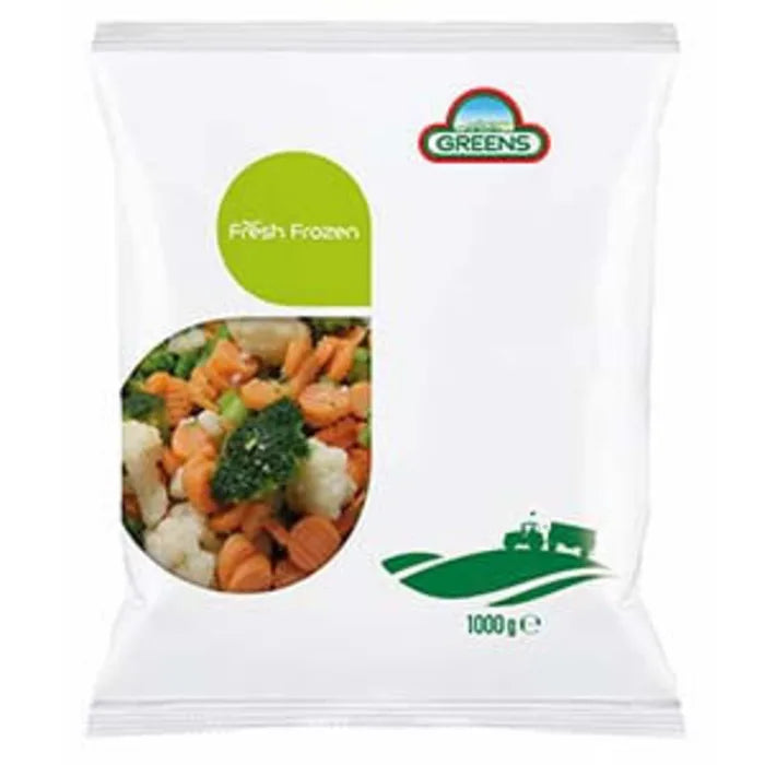 MASGreens Frozen Farmhouse Mix Vegetables (Bags)-1x1kg-Food