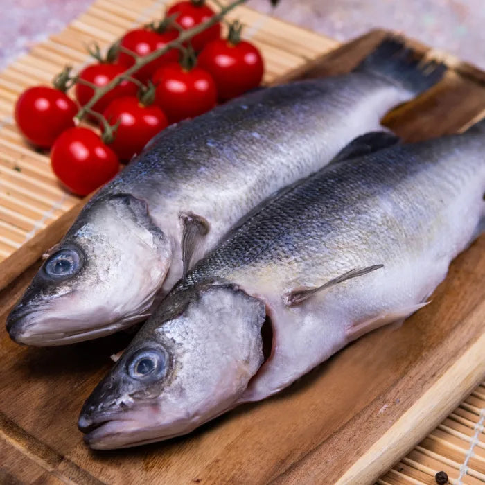 MASAquafish IQF Whole Sea Bass Gilled & Gutted (400-600g)-1x1kg-Food