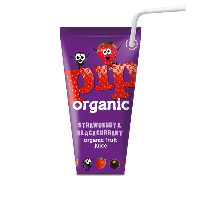 MASPip Organic Kids Strawberry & Blackcurrant Juice 24 x 180ml-Food