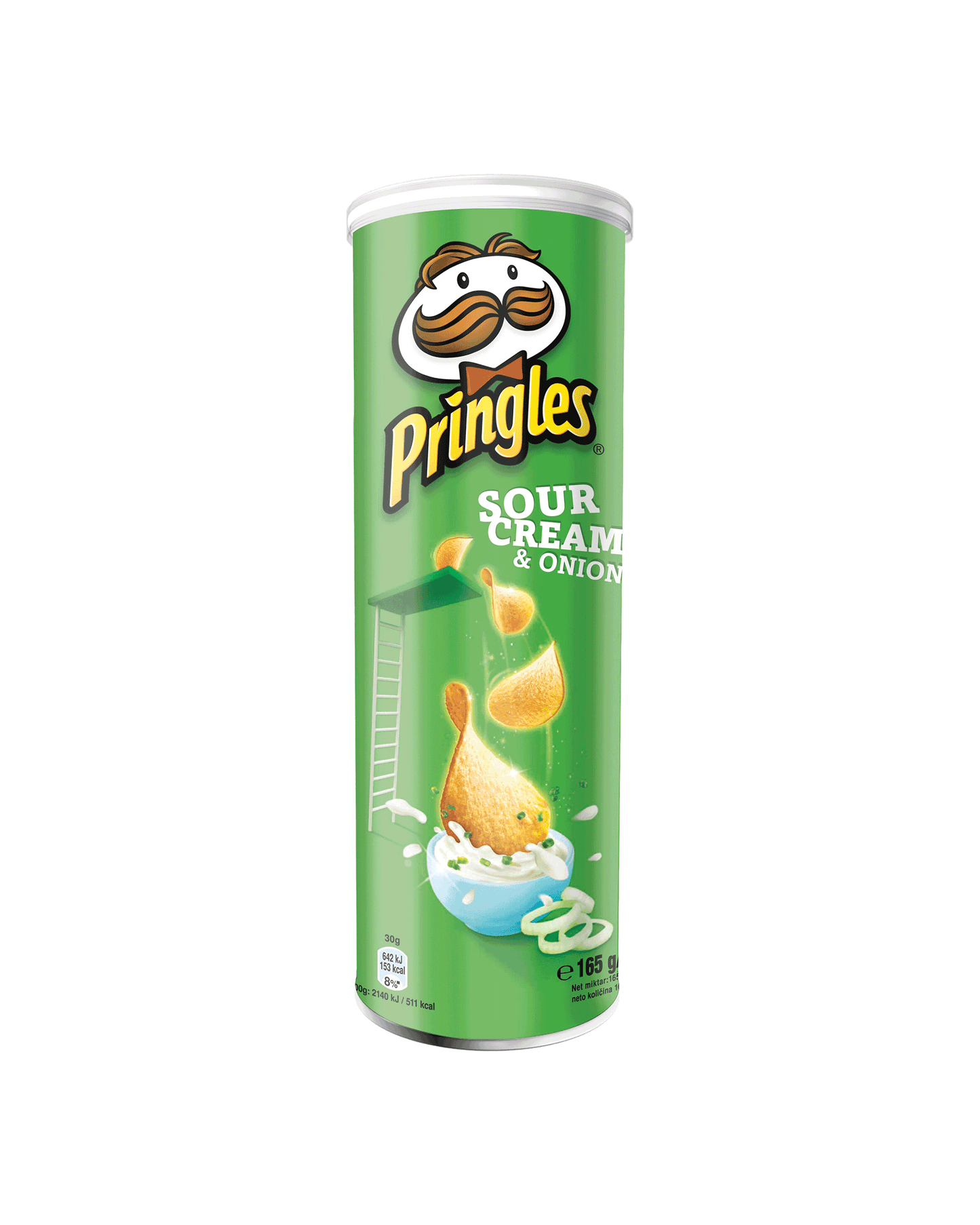 MASPringles Sour Cream & Onion Case 165g-Food