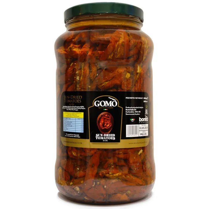 MASGomo Sun-Dried Tomatoes in Oil (Glass)-1x3.1kg-Food