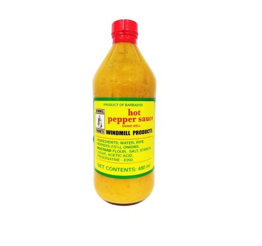 MASWindmill Hot Pepper Sauce 480ml Box of 12-Fd
