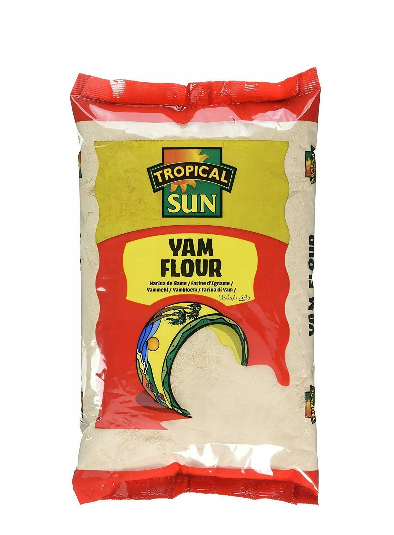 Tropical Sun Yam Flour 3kg Box of 1-Fd African Speciality Asetena Pa