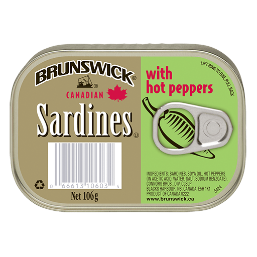 Brunswick Sardines with Hot Peppers 106g