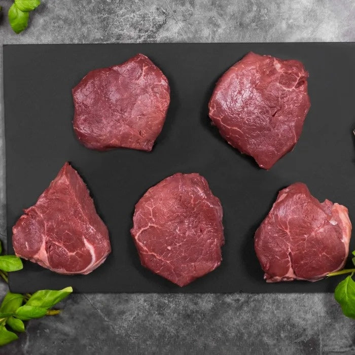 MASFresh UK Beef Fillet Steak (Price per Kg) (7oz) 1x5 Pack Approx 1kg-Food