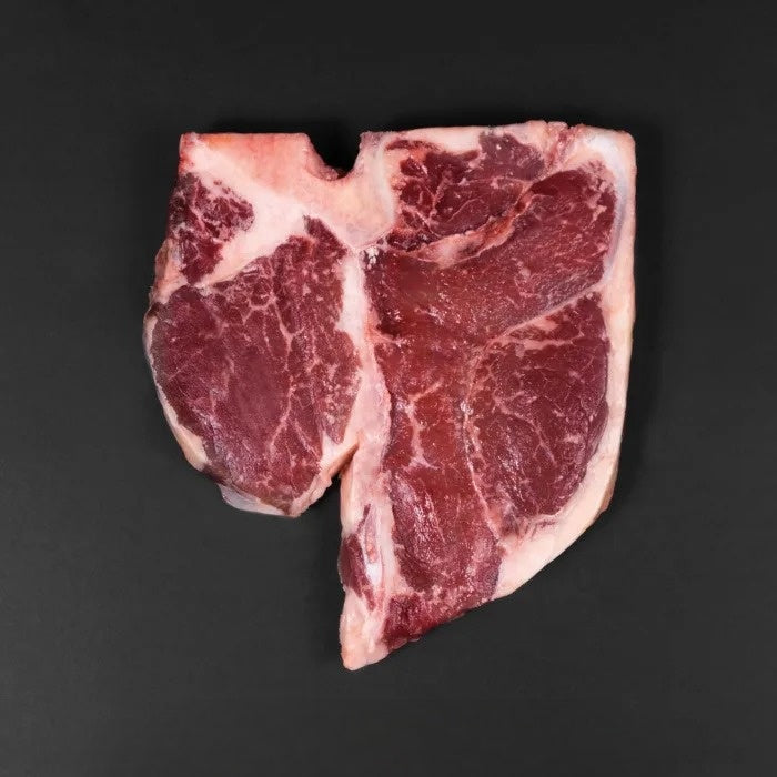 MASFresh UK Beef T-Bone Steak 5 Vacuum Packs (Price Per Kg)Box Aprx 3kg-Food