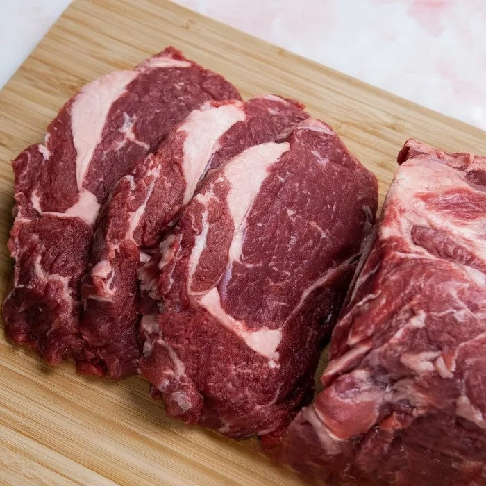 MASFresh UK Halal Ribeye Steak (Price Per Kg) Block Pack Approx 3kg-Food
