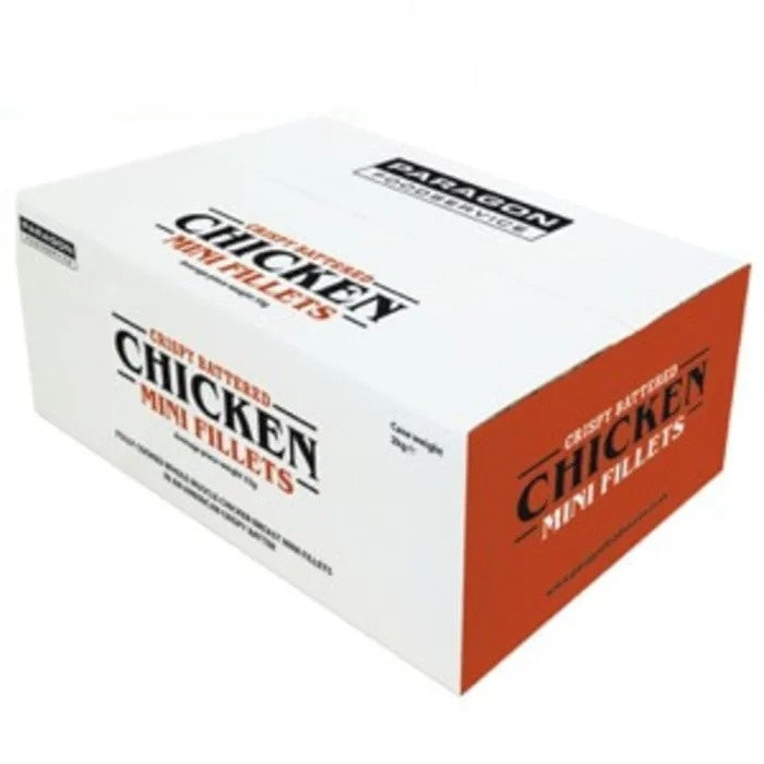MASParagon Halal Fully Cooked Whole Muscle Battered Chicken Mini Fillets-1x2kg-Food