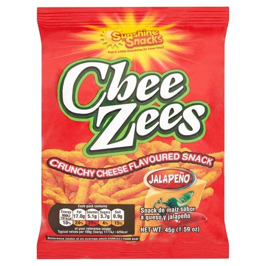 Chee Zees Jalapeno 45g Box of 12