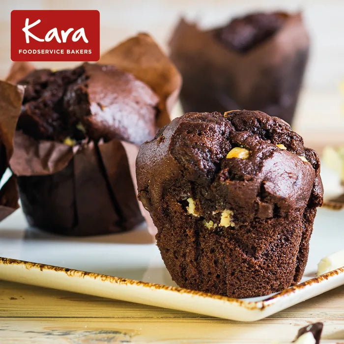 MASKara Filled Triple Chocolate Tulip Muffins- 24 x 115g-Food
