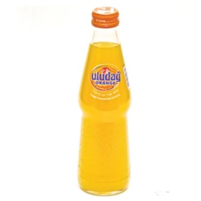Uludag Orange Fizzy Soft Drink (Glass Bottle) 24 x 250ml-Food