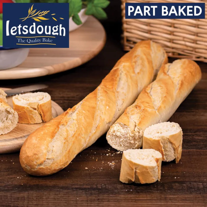 MASLetsdough Part Baked Parisien Baguette (58cm)-16 x 435g-Food