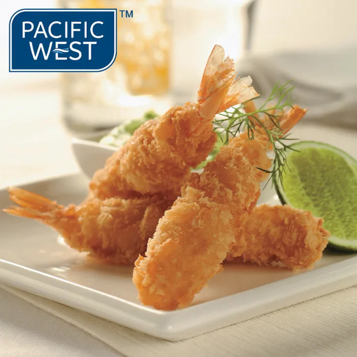 MASPacific West Raw Panko Coated Prawns (21/25) 1x500g-Food