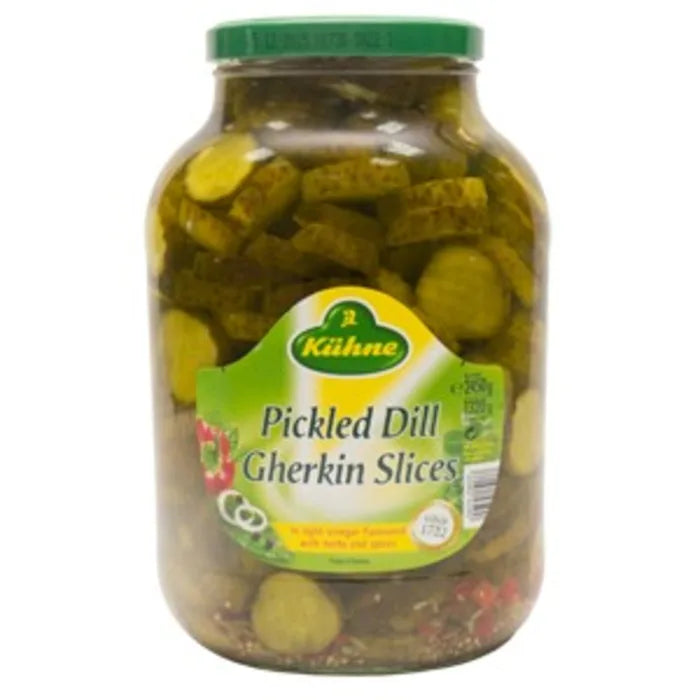 MASKuhne Dill Chips Sliced Gherkins (German)-1x2.45kg-Food