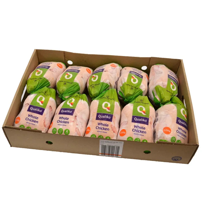 MASQualiko IQF Halal Raw Whole Griller Chicken -10x1.2kg-Food