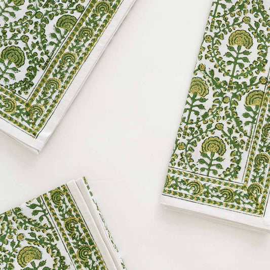 Caroline Green Napkins  20x33cm