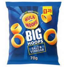 Hula Hoops Salt & Vineg    20x70g