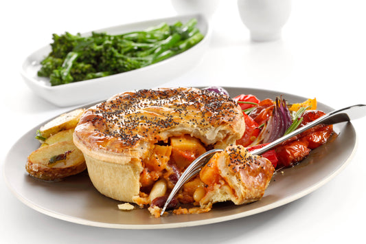Toms Pies Butternut Squash, Mixed Bean & Cheese Pie 24 x 260g Ready Meals Asetena Pa 