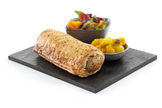 Wright's 6" Unbaked British Pork Sausage Roll 40 x 190g Ready Meals Asetena Pa 