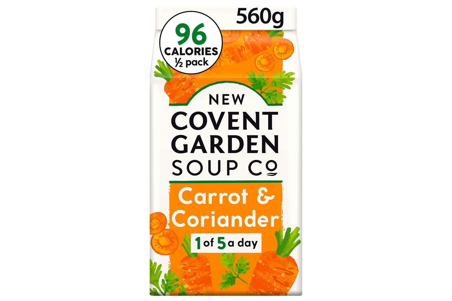 New Covent Garden Soup Co. Carrot & Coriander 560g 1 x 560g Ready Meals Asetena Pa 